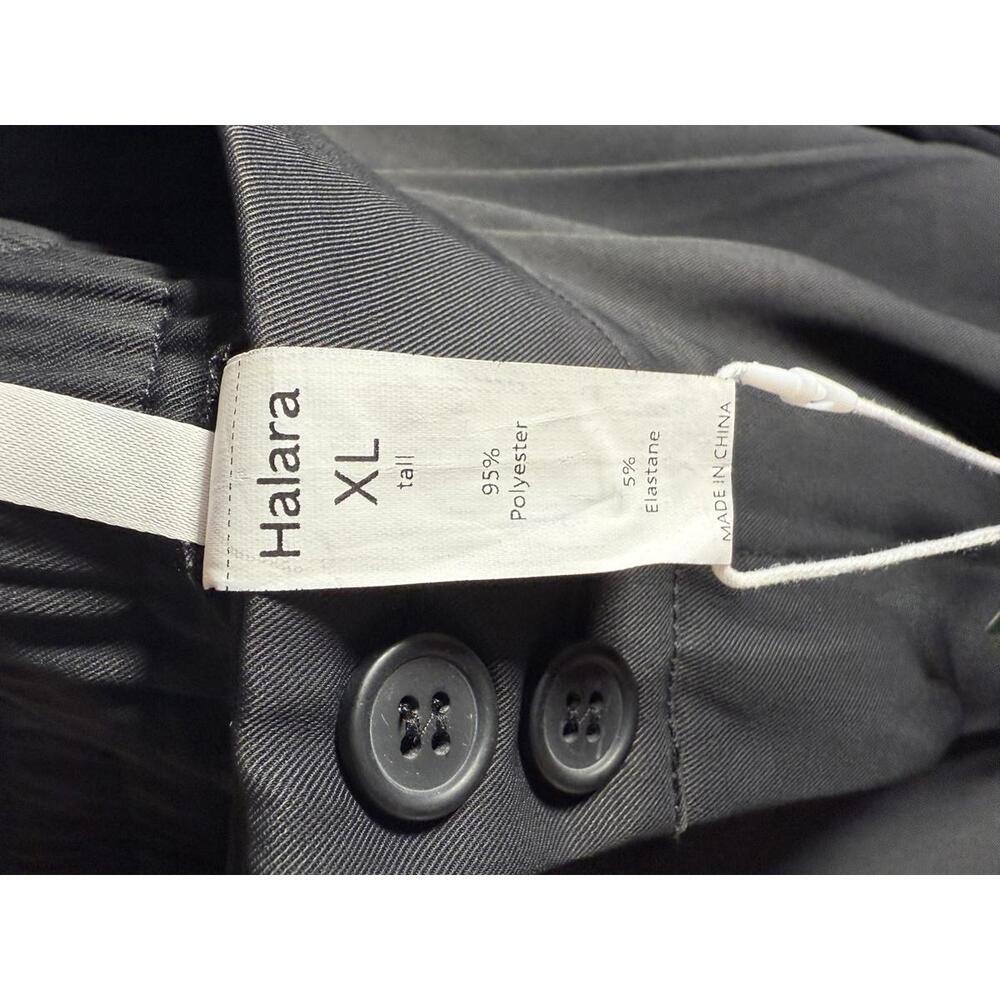 NWT Halara High Waisted Pocket Shirred Straight Leg Work Pant Black Size XL Tall - Picture 4 of 10